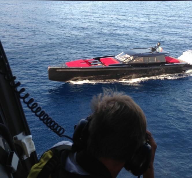Maori 78 superyacht tender at full speed Maori 78 superyacht tender at full speed