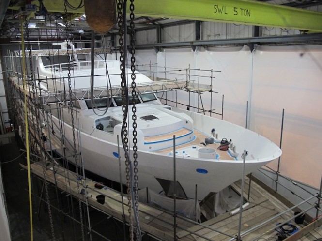 Moonen motor yacht INIFINITY refitted - Image courtesy of Goodacre Boat Repairs and Refits