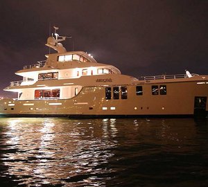 New photos of Nordhavn 120 luxury yacht AURORA from her delivery