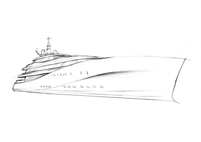 P0513 Yacht concept - Front Frame Sketch