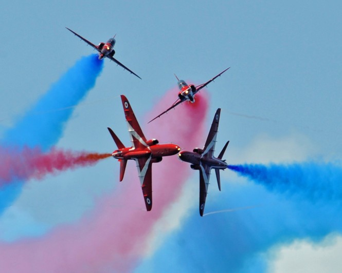 Performance of Red Arrows at 2013 Monaco Yacht Show announced by Superyacht UK