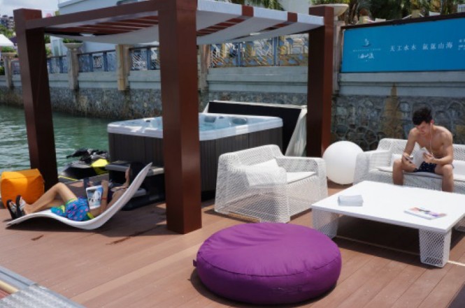 Poralu Marine's pontoon at this year's Hainan Rendez-Vous