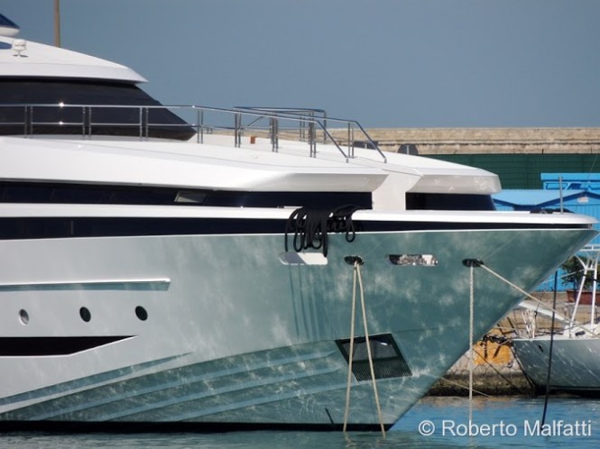 Project 12 superyacht - detail - Photo by Roberto Malfatti