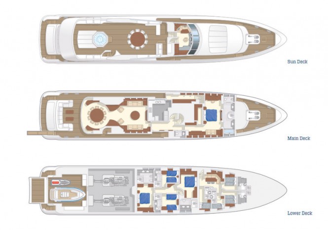 Project Galatea Yacht - Layout