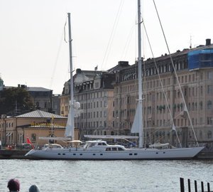 Two outstanding Ron Holland-designed cruising superyachts visited Stockholm