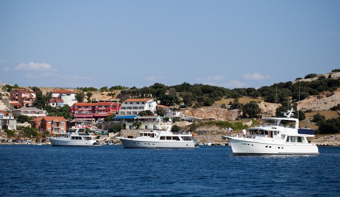 Selene yachts in the popular summer yacht charter location - Croatia