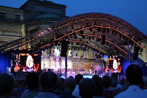 Stage for the evening gala performance