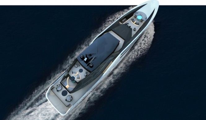 Superyacht Anaconda concept - Upview