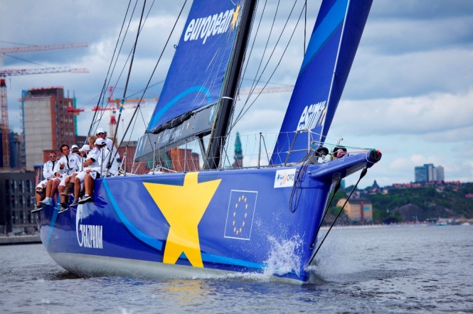 Superyacht Esimit Europe 2 at AF Offshore Race Start