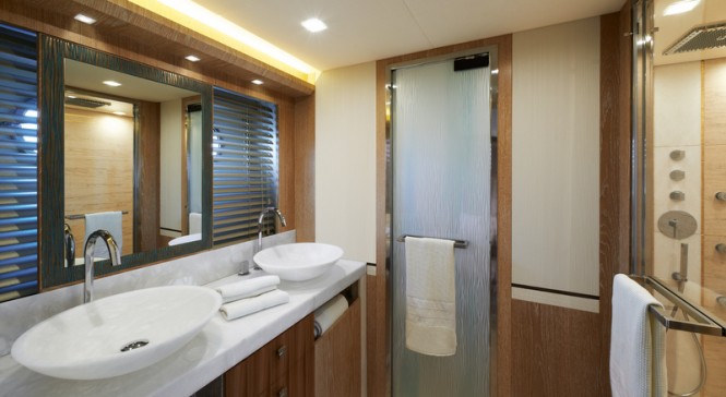 Superyacht MCY 86 - Owners Cabin Bathroom Superyacht MCY 86 - Owners Cabin Bathroom