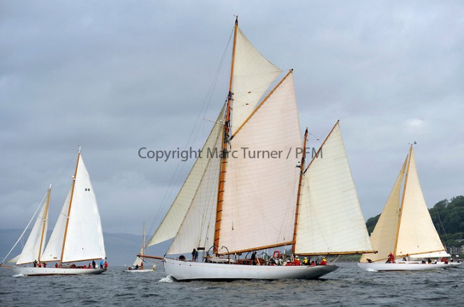 The final day of racing of the Fife Regatta on the King's Course North of Great Cumbrae
