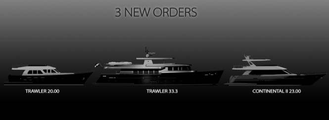 Three new yacht orders for Wim van der Valk