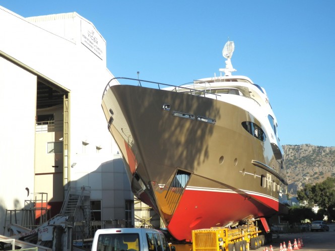 Vicem Vulcan 35m superyacht Julem I at launch Vicem Vulcan 35m superyacht Julem I at launch