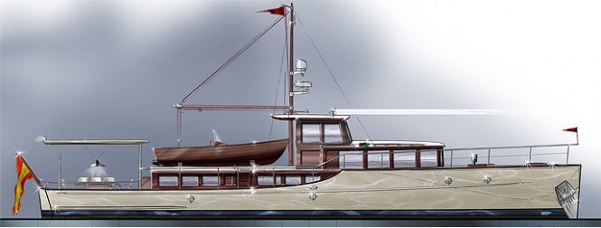 65' Commuter luxury yacht design