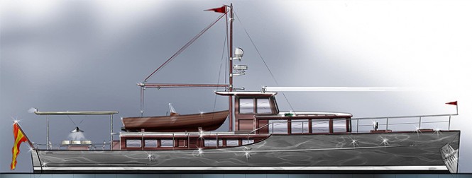 65' Commuter yacht design by Barracuda Yacht Design