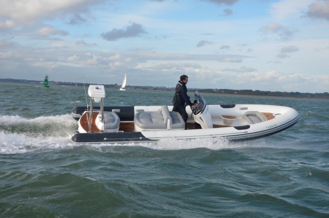 7.0m SOLAS superyacht tender on the water