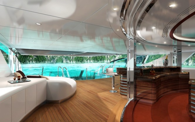 70m Joachim Kinder motor yacht concept - aft maindeck