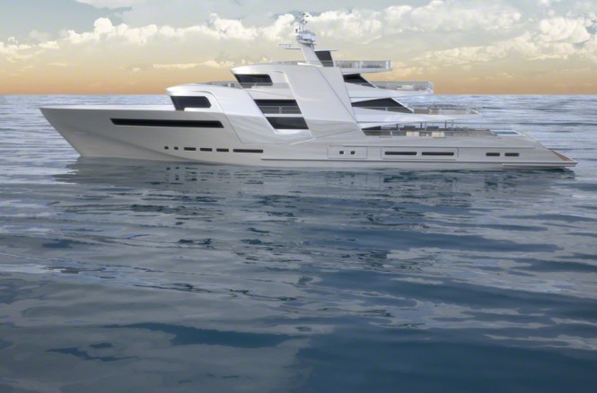 78m mega yacht design by Impossible Productions Ink