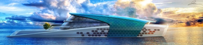 95m superyacht Maluhia concept by Jonathan Peace