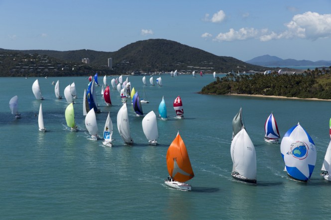 Aerial view of the Audi Hamilton Island Race week 2013 Fleet - Photo by Andrea Francolini/Audi Aerial view of the Audi Hamilton Island Race week 2013 Fleet - Photo by Andrea Francolini/Audi