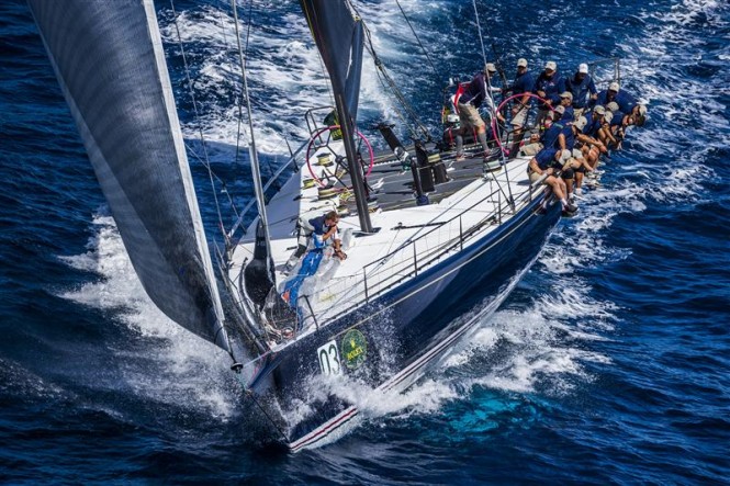 Bella Mente Yacht starring at the Maxi Yacht Rolex Cup
