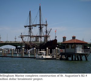 Florida’s City of St. Augustine constructs a new floating wave attenuator