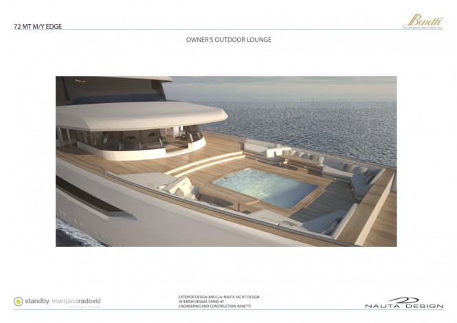 Benetti Nauta EDGE 72 superyacht - Owner's Outdoor Lounge