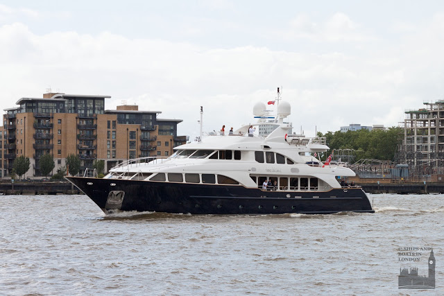 Benetti luxury yacht Sea Bluez - Image credit to Ships and Boats in London