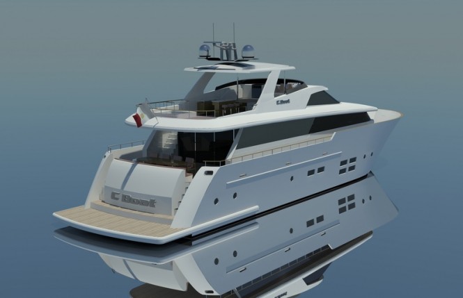 C.Boat 28 Sport Yacht - aft view