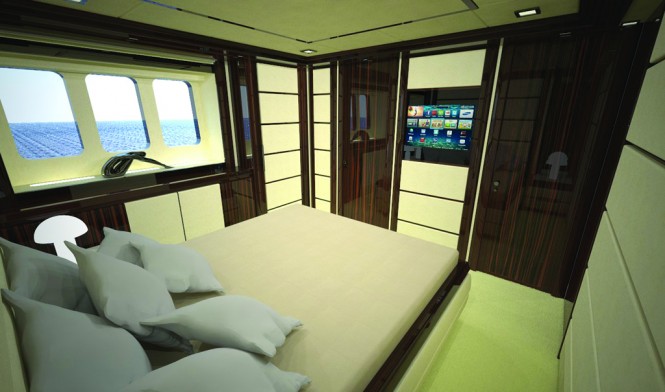 Cabin aboard Navetta 30 Yacht
