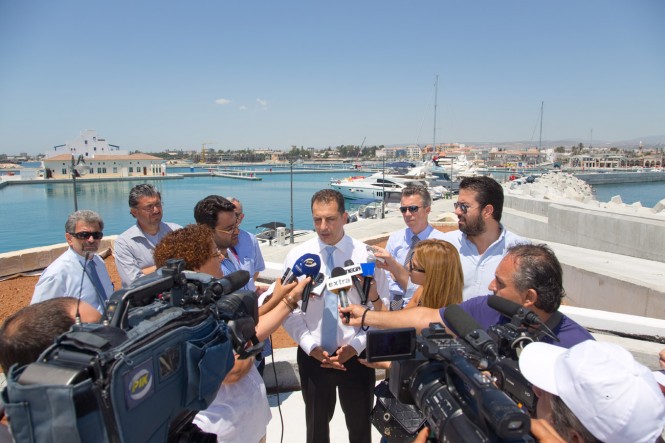 Cyprus Minister at Limassol Marina