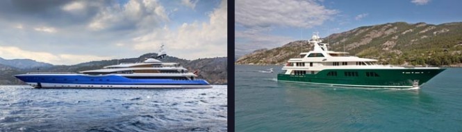 Feadship mega yacht MADAME GU and superyacht SEA OWL - both designed by Andrew Winch Feadship mega yacht MADAME GU and superyacht SEA OWL - both designed by Andrew Winch