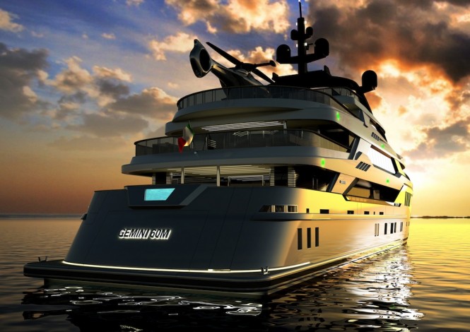 Gemini yacht by Pannone Architetti Italian design studio