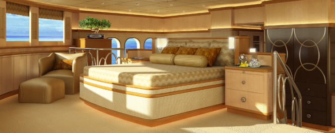 Interior of the luxury superyacht Mi Sueno - Photo courtesy of Superyacht Interiors New Zealand