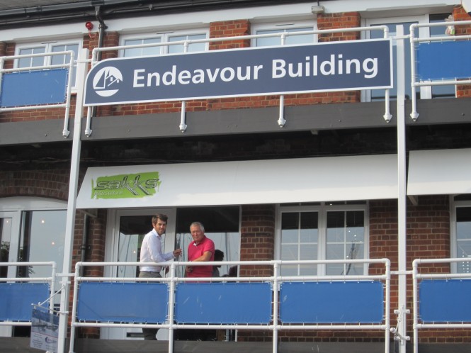 Jason Doughty Estates Manager with Michael Simpkin of Sakks Menswear