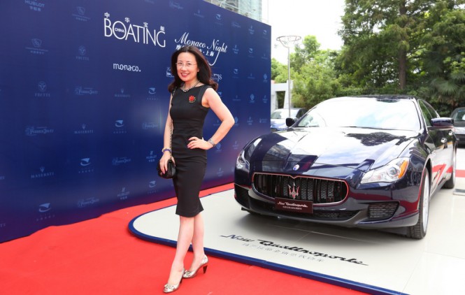 Latest Maserati models on display at the Monaco Night 2013
