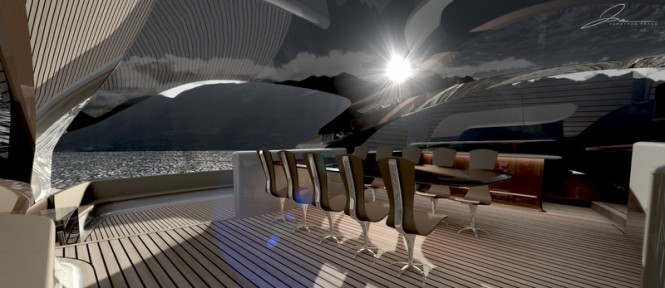 Luxury motor yacht Adventurist 124 concept - Interior