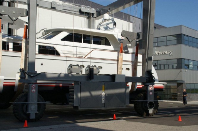Luxury motor yacht Float at her re-launch