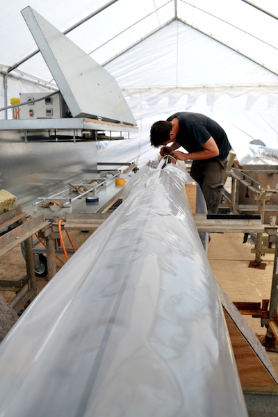 Luxury yacht M5 under refit at Pendennis