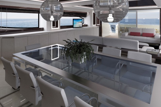 MY115 Yacht Concept - Dining