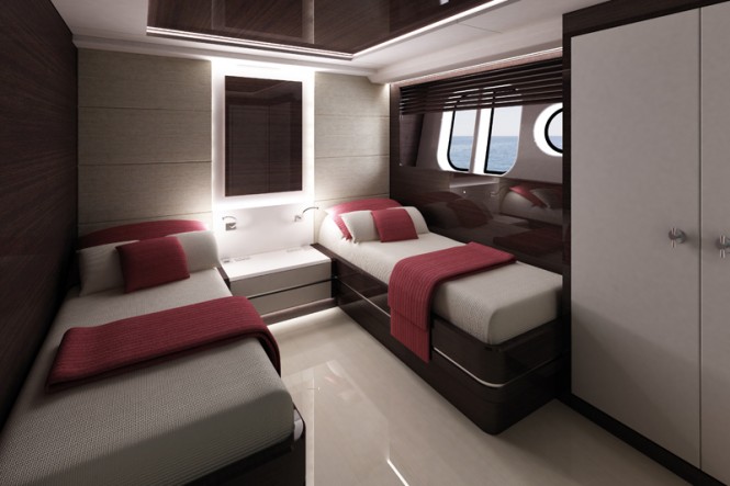 MY115 Yacht Concept - twin cabin