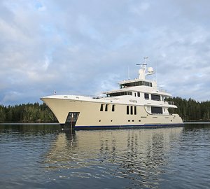 New photos of N120 Yacht AURORA due to arrive in Vancouver tomorrow