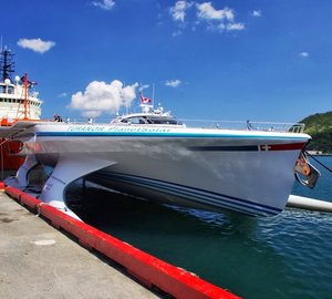 PlanetSolar arrives in Europe stopping in Oostende, Belgium