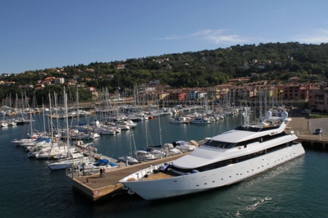 Porto San Rocco Marina in the lovely summer yacht charter location - Italy
