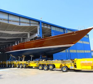 Luxury classic yacht TEMPUS FUGIT launched by Arkin Pruva Yachts