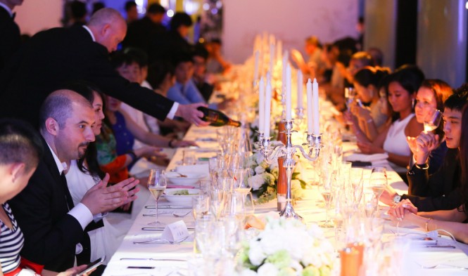 The prestigious cocktail and gala dinner