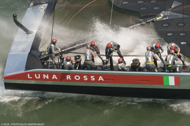 34th America's Cup - Louis Vuitton Cup - Semi-finals - Luna Rossa vs Artemis Racing - Race 3