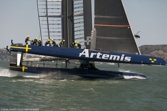 34th America's Cup - Louis Vuitton Cup - Semi-finals - Luna Rossa vs Artemis Racing - Race 4