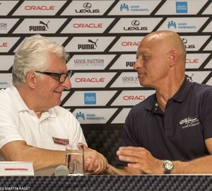 Luna Rossa Challenge and Artemis Racing on Louis Vuitton Cup Semifinal
