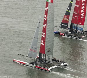 Emirates Team New Zealand standing two wins away from becoming Louis Vuitton Cup 2013 Winner